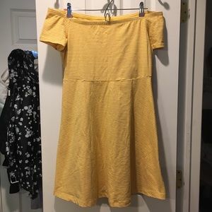 Off the shoulder skater dress